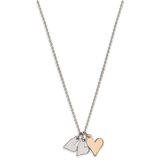 Stainless Steel Gold-tone Mother of Two 20 inch Necklace