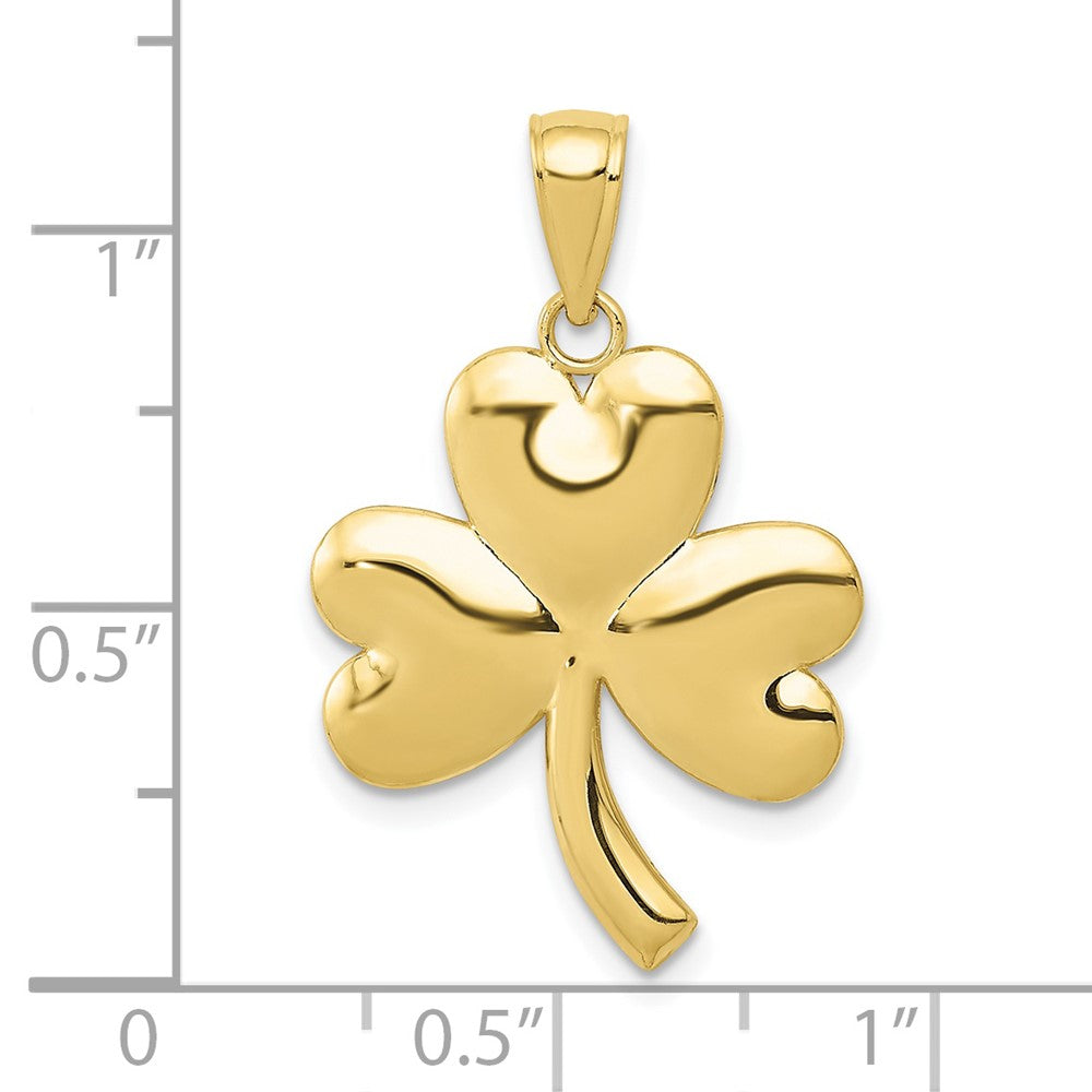 10k Shamrock Charm Yellow Gold