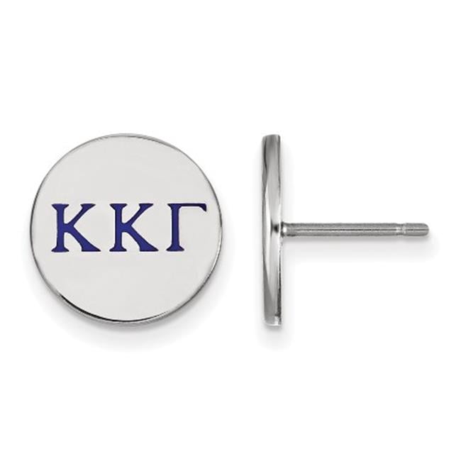 Sterling Silver Official Licensed Greek Sororities Kappa Kappa Gamma (???) Enameled Post Earrings
