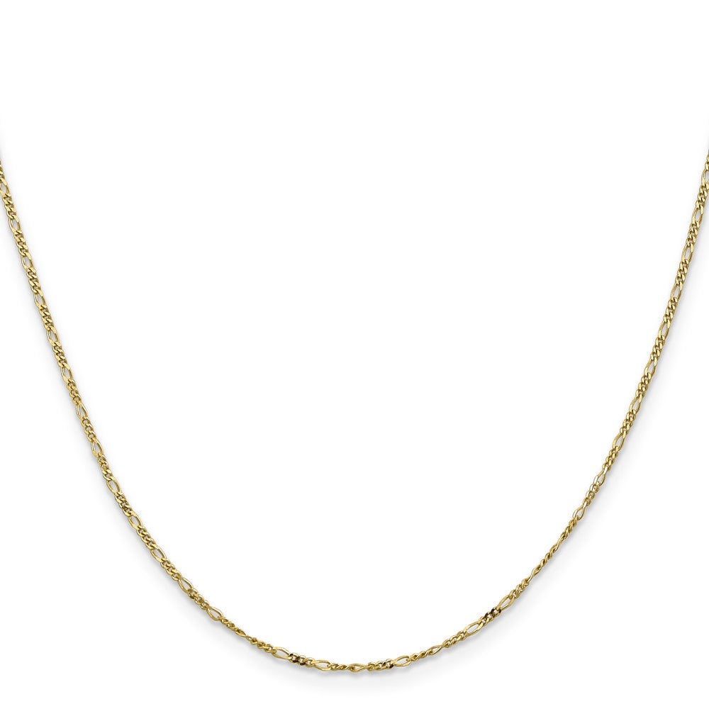 10k 1.25mm Flat Figaro Chain JCP Laser Weld