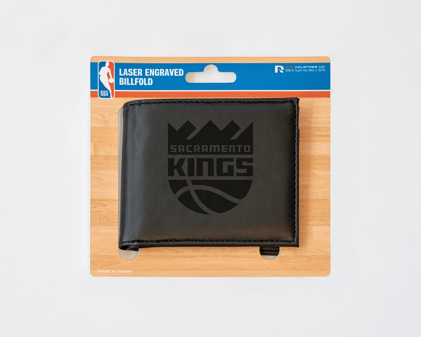 4" Black NBA Sacramento Kings Billfold Wallet