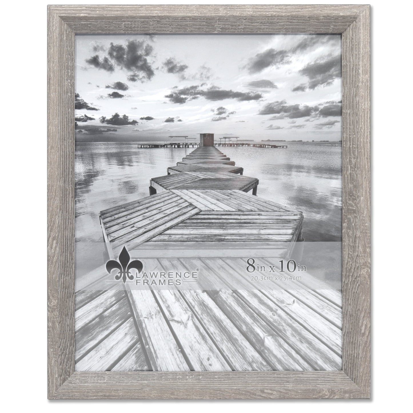 Lawrence Frames 8x10 Bradley Gray Picture Frame