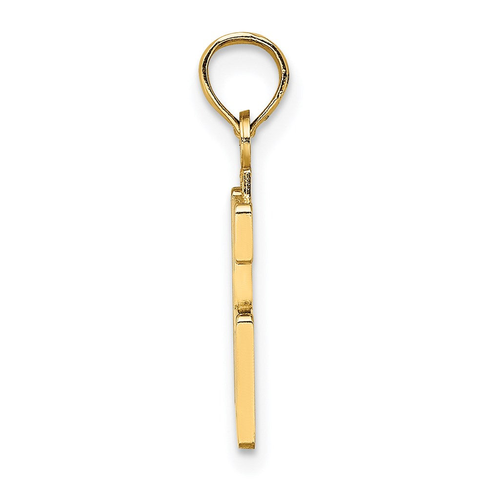 14k Polished Number 16 Pendant