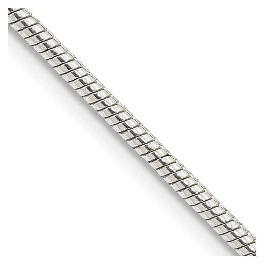 Sterling Silver 2mm Snake Chain 28 Inches