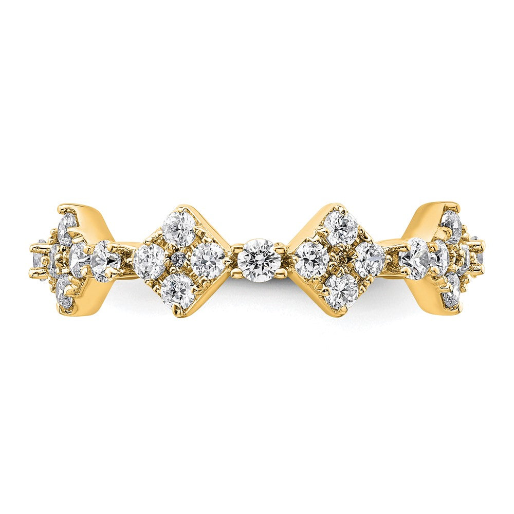 True Origin 14k 1 1/4 carat VS D E F Size 7 Eternity Band