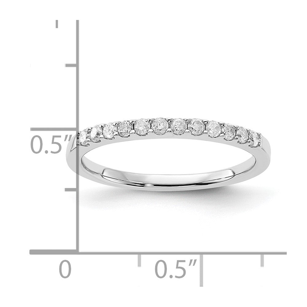 Sterling Silver Diamond Wedding Band