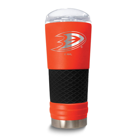 NHL Anaheim Ducks Stainless Steel Silicone Grip 24 oz. Draft Tumbler with Lid