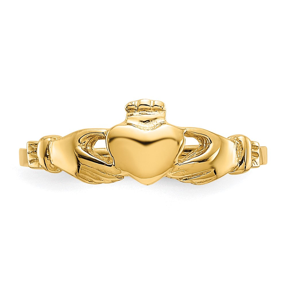 14k Claddagh Baby Ring Size 1