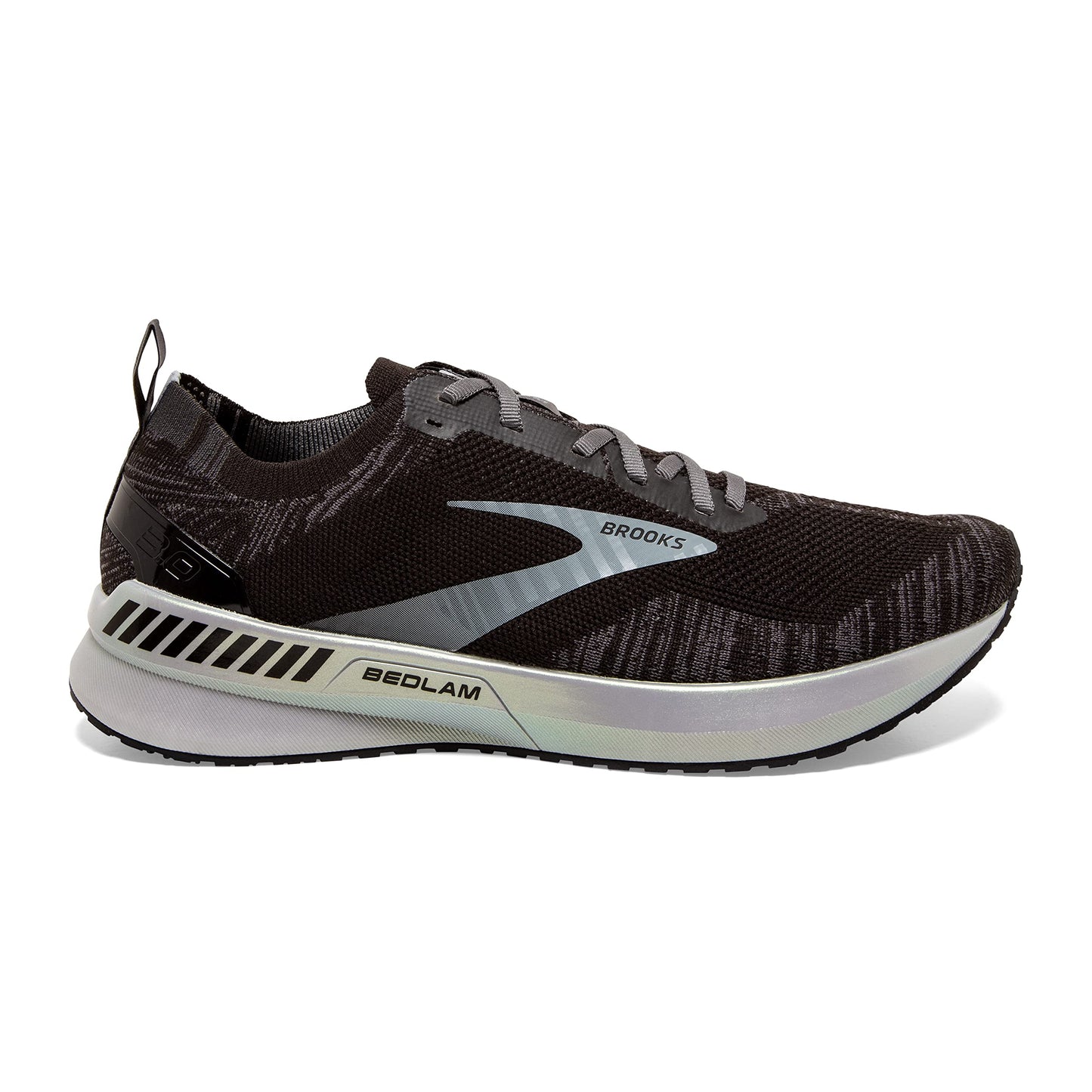 Brooks Men's Bedlam 3 Running Shoes, Black/White, 9.5 D(M) US