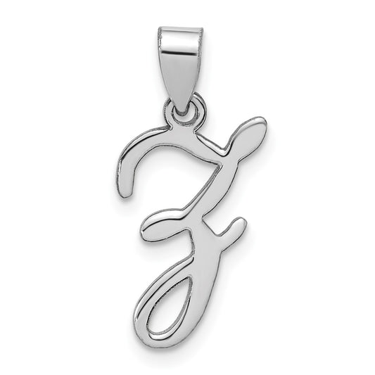 14K White Gold Z SCRIPT INITIAL / HP