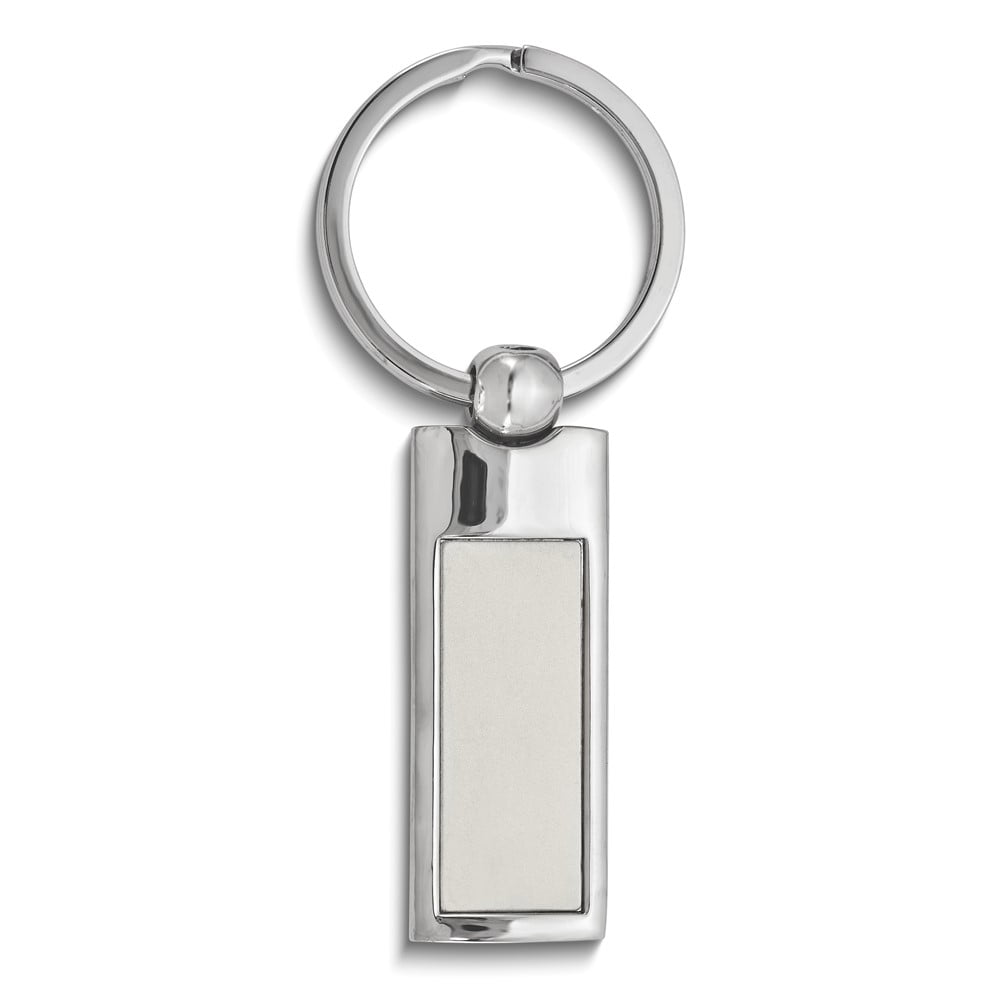 Silver-tone Metal Key Ring - Engravable Personalized Gift Item