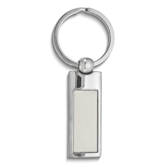 Silver-tone Metal Key Ring - Engravable Personalized Gift Item