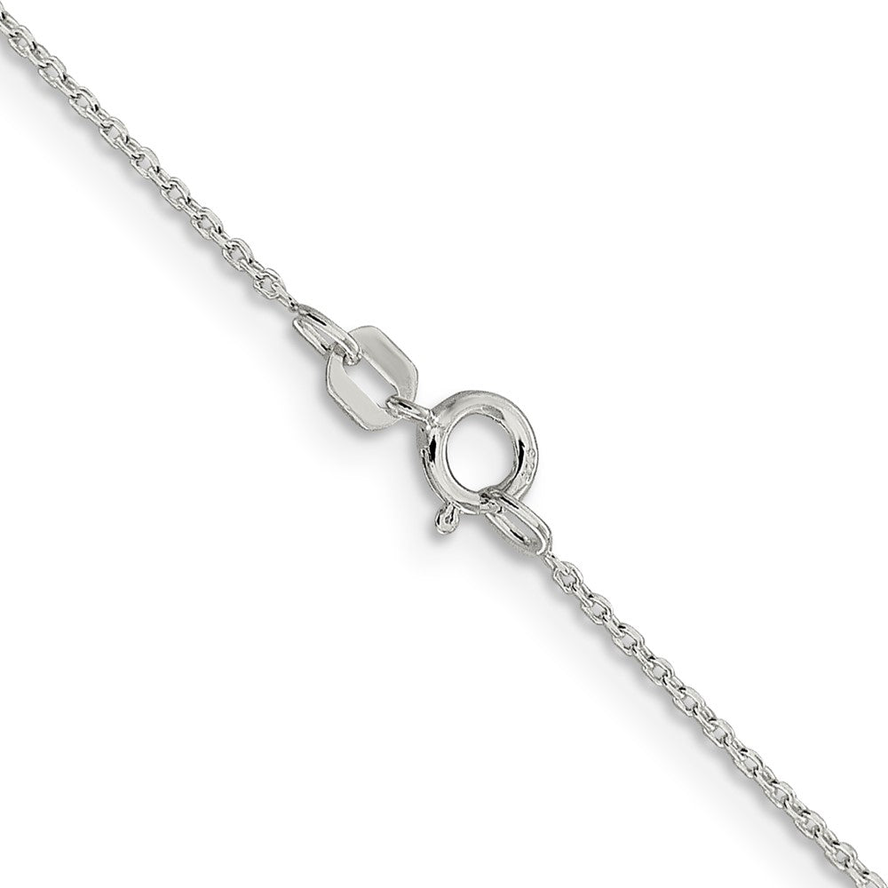Sterling Silver .95mm Diamond-cut Forzantina Cable Chain 24 Inches
