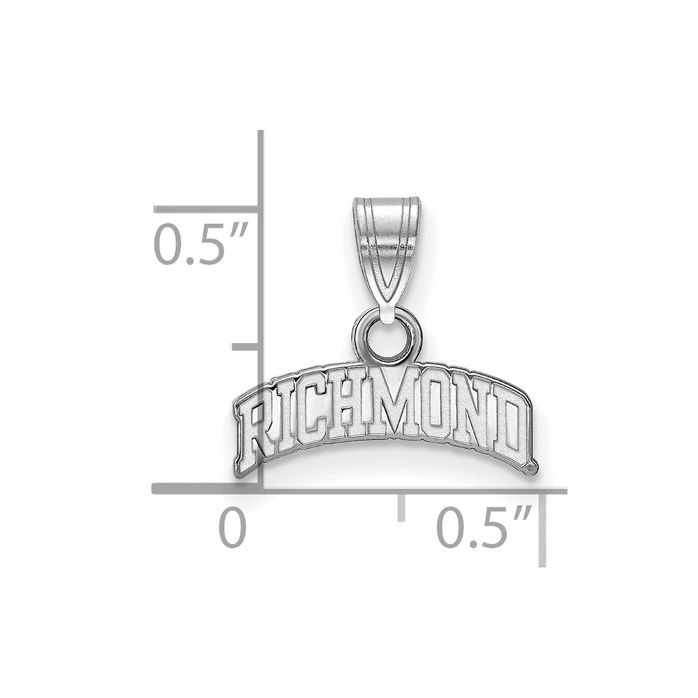 Sterling Silver University of Richmond Small Script Pendant