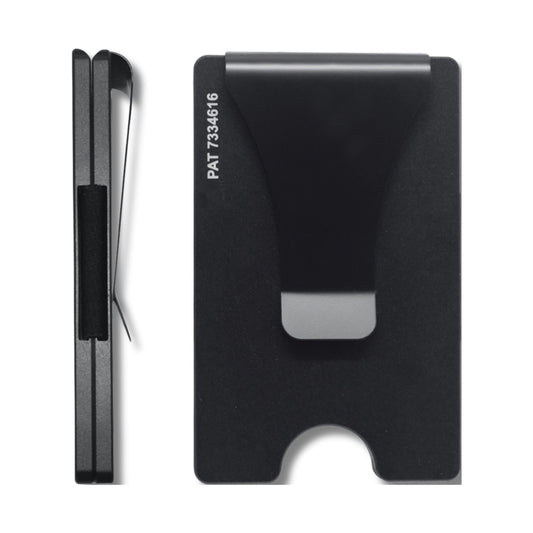 Storus Smart Wallet Premium Card Holder Money Clip Slim Minimalist RFID Blocking Front Pocket Wallet for Men, Father's Day, Groomsmen, Graduate, Gift - Black