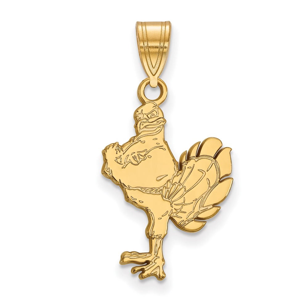 14k Gold LogoArt Virginia Tech HokieBird Large Pendant Q-4Y044VTE