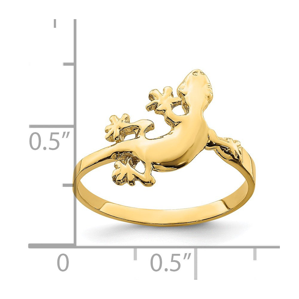 14K Lizard Ring Size 7