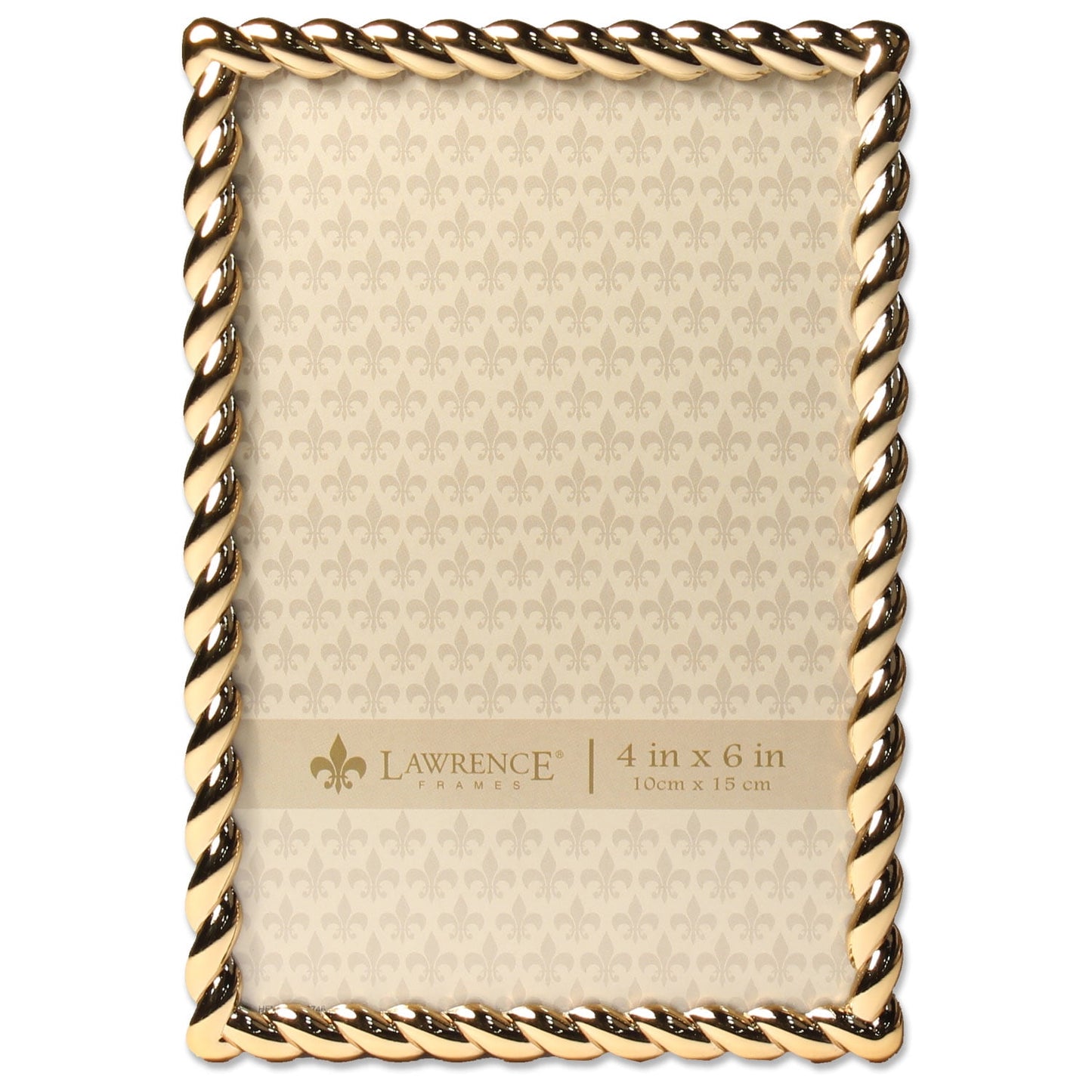 Lawrence Frames 4x6 Golden Rope Picture Frame 712046