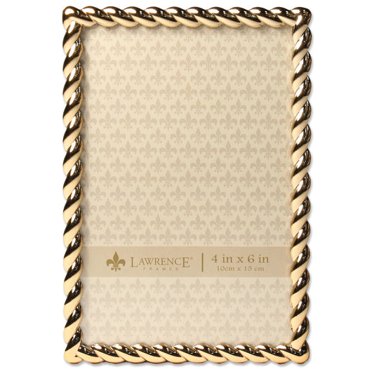 Lawrence Frames 4x6 Golden Rope Picture Frame 712046