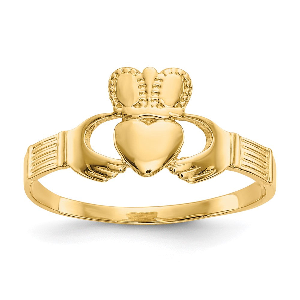 14k Ladies Claddagh Ring Size 6