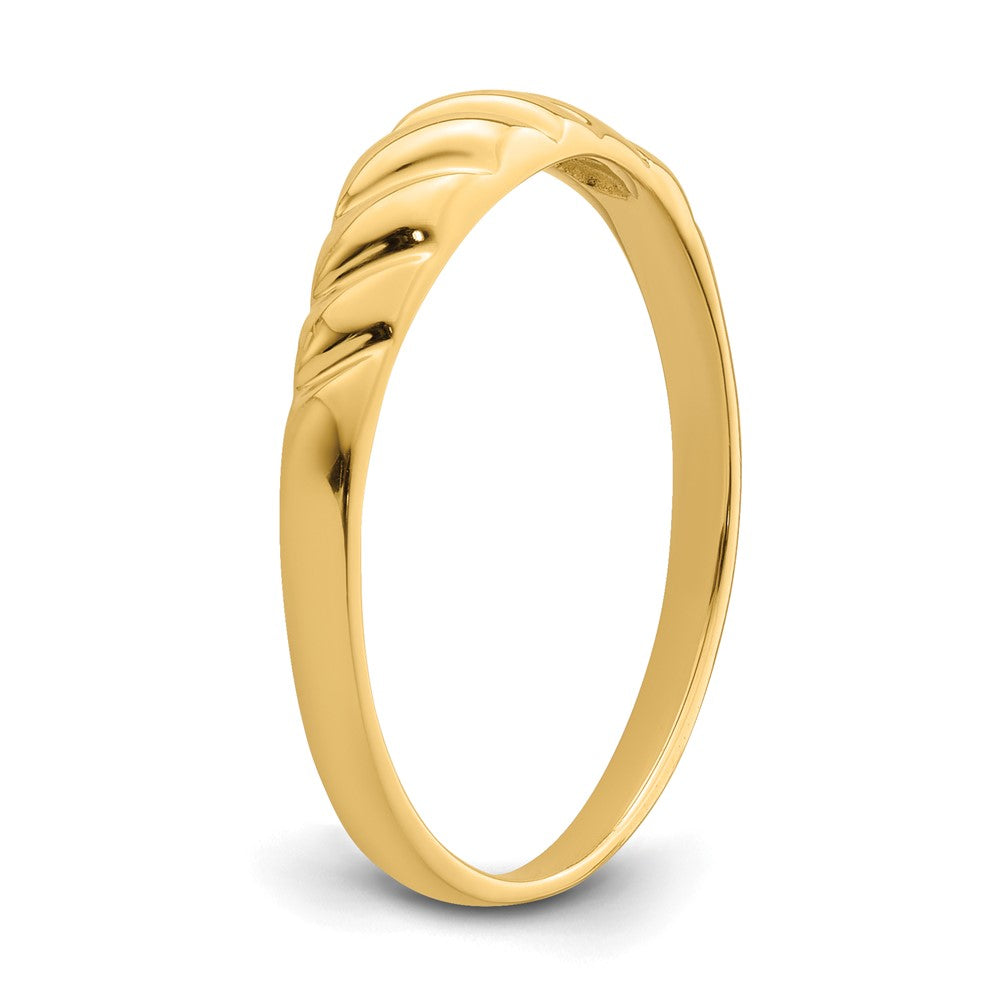 14K Polished Valley Dome Ring Size 6
