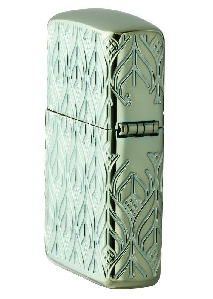 Zippo Armor High Polish Green Elegant Dragon Pocket Lighter