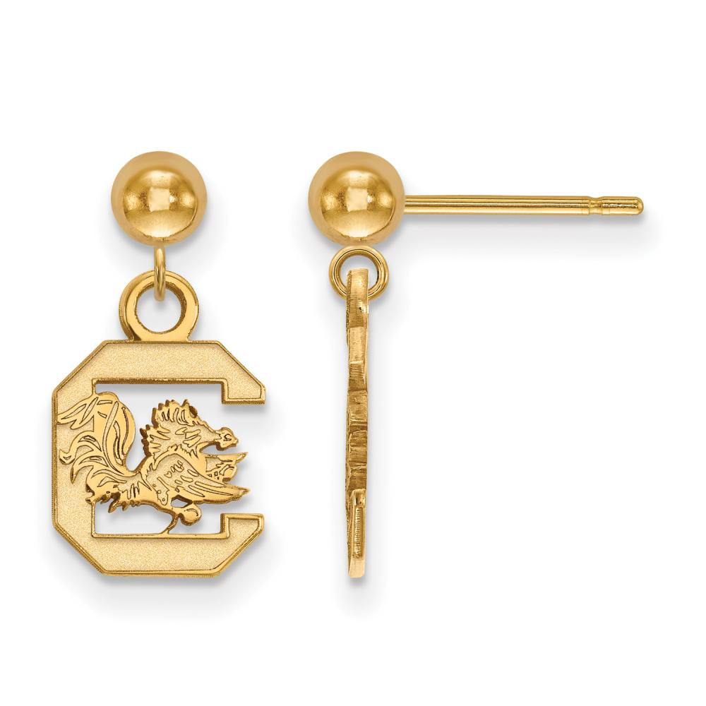 South Carolina Earrings Dangle Ball (Gold Plated)