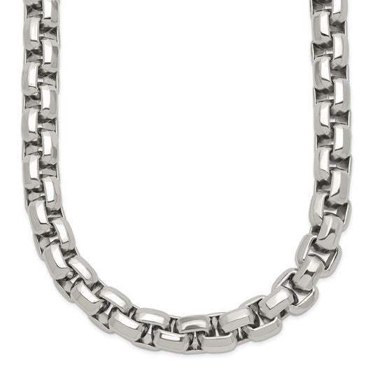Stainless Steel Polished 24in Fancy Rolo Chain