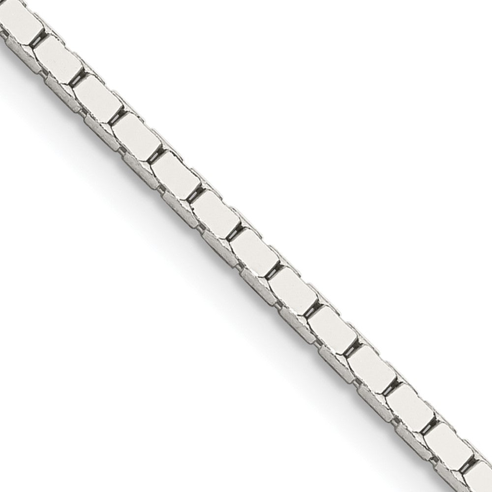 Sterling Silver 1.5mm Mirror Box Chain 24 Inches