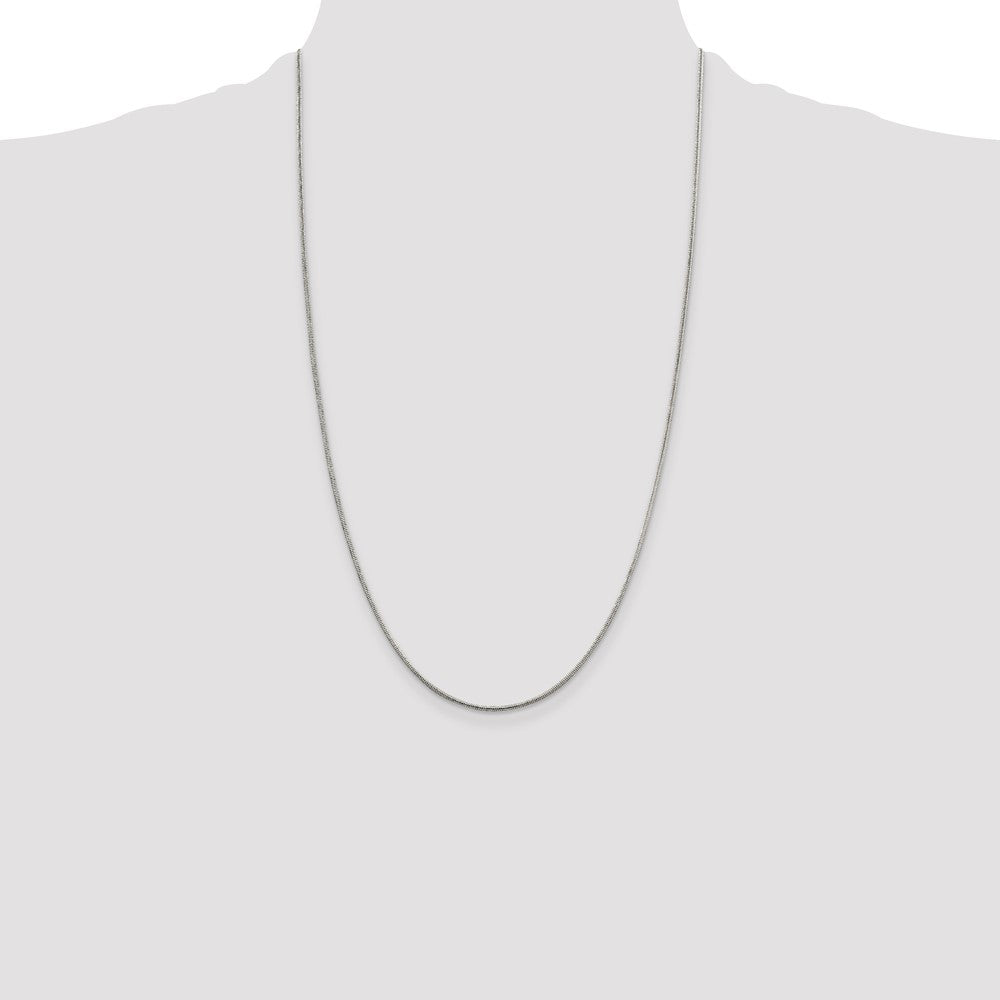 Sterling Silver 1.5mm Round Snake Chain 26 Inches