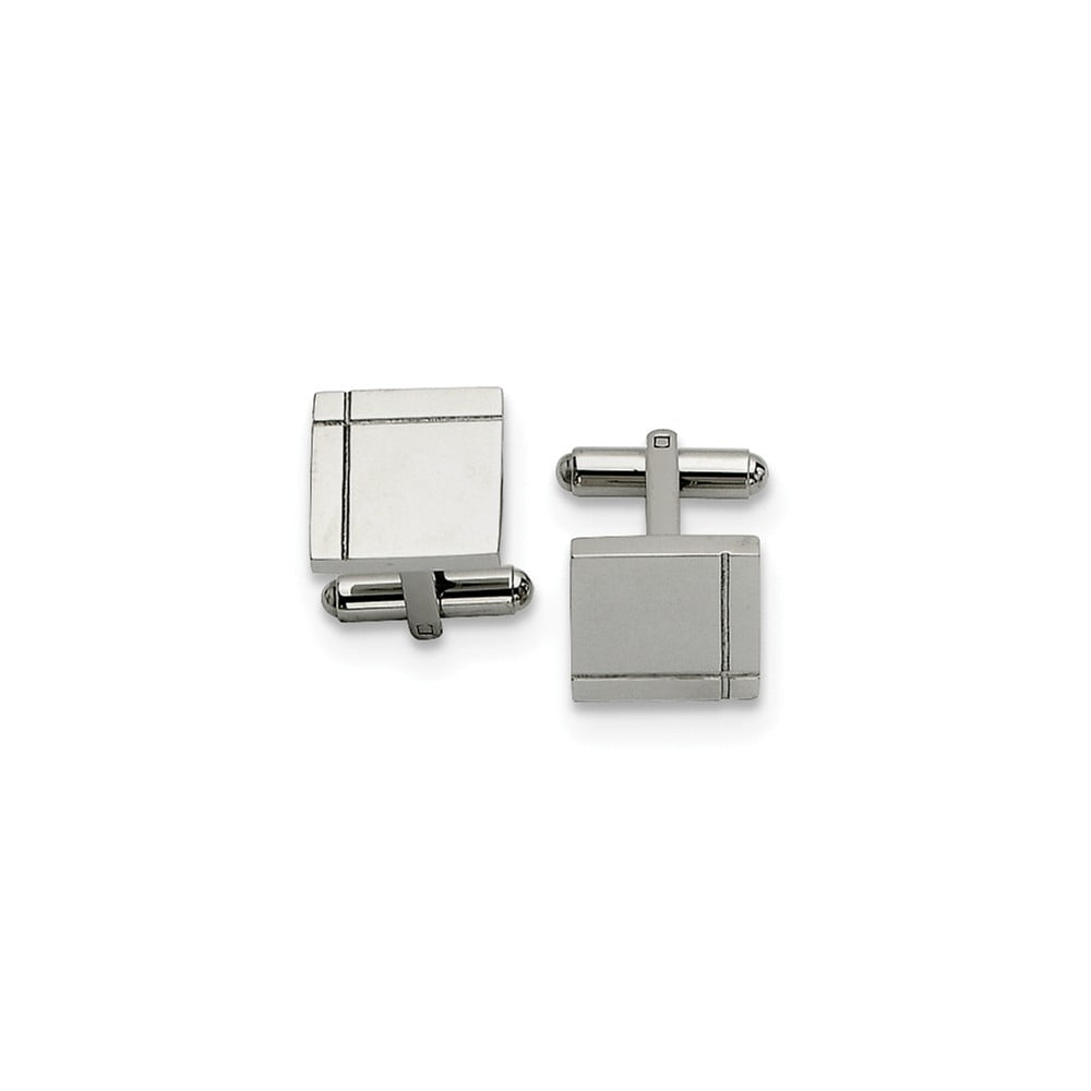 Stainless Steel Polished Cuff Links
