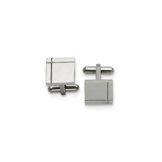Stainless Steel Polished Cuff Links