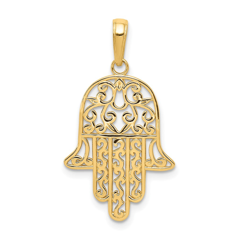 10k Chamseh Pendant Yellow Gold