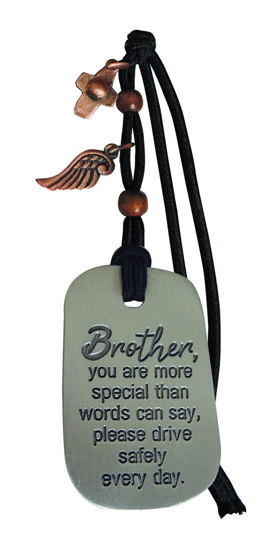 Cathedral Art Abbey & CA Gift Brother Tag, One Size, Pewter