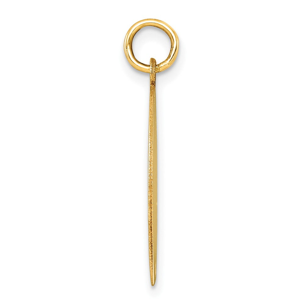 10K Round Disc Charm