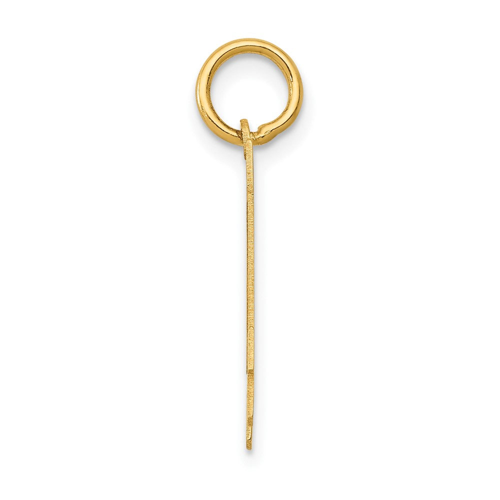 14k Small Polished Number 14 Charm