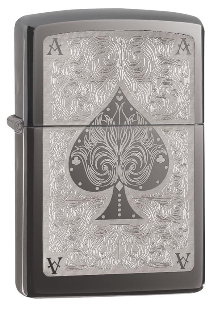 Zippo Ace of Spades Filigree Pocket Lighter