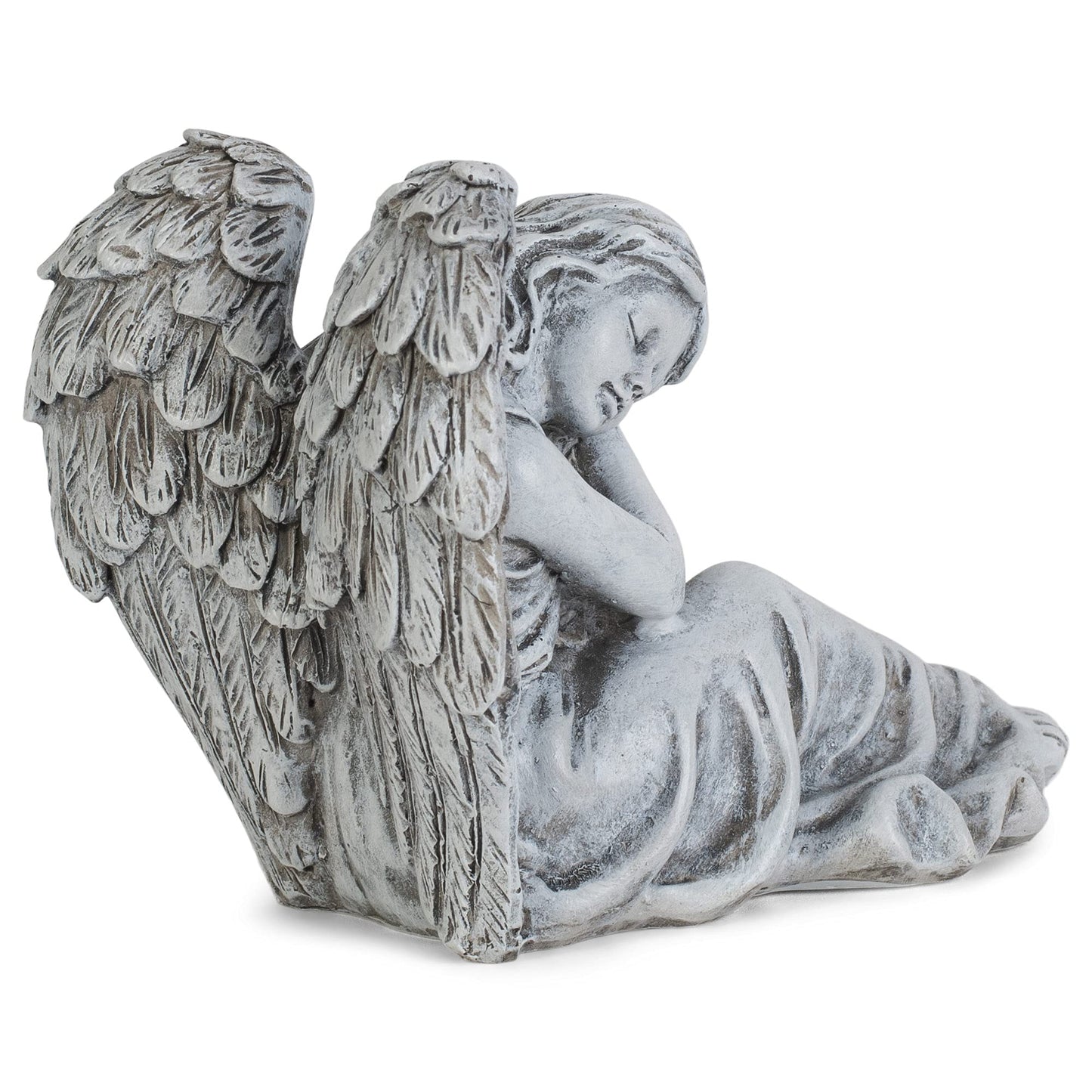Weathered Angel Gone From Our Arms 4 inch Resin Decorative Tabletop Figurine