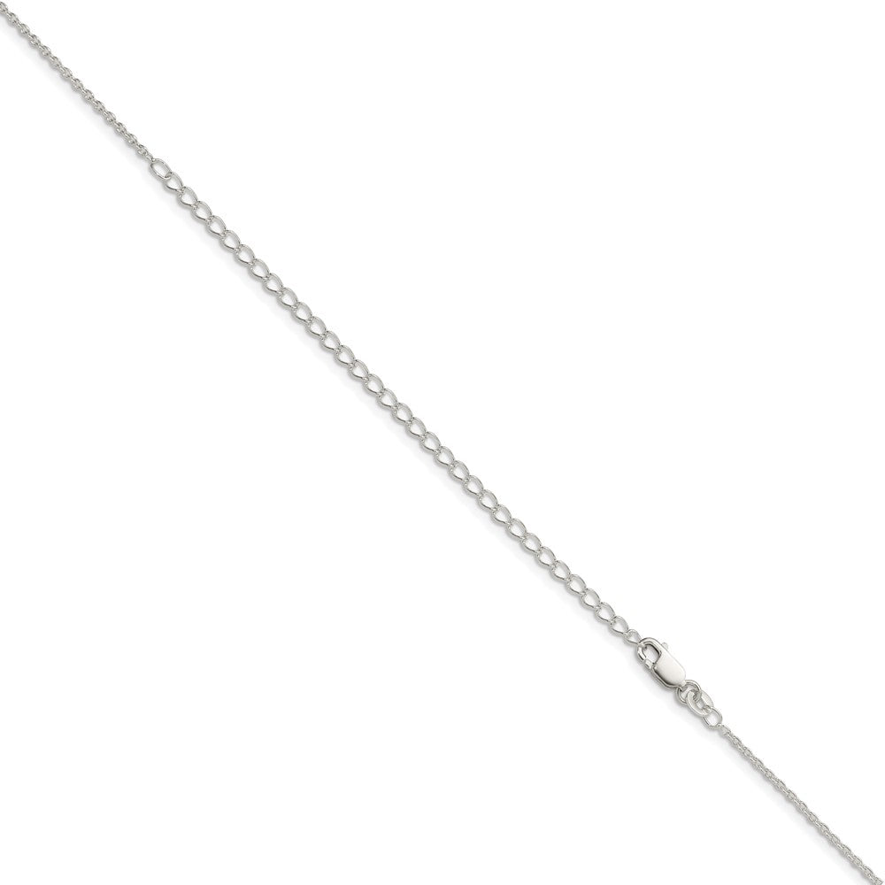 Sterling Silver 1.5mm Cable Chain w/4in ext. 22 Inches