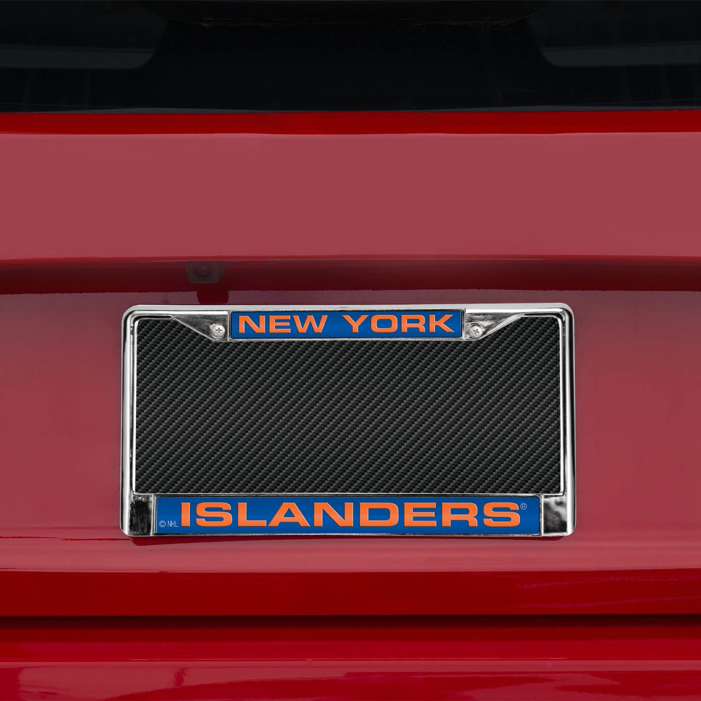 New York Islanders Laser Etched Chrome License Plate Frame