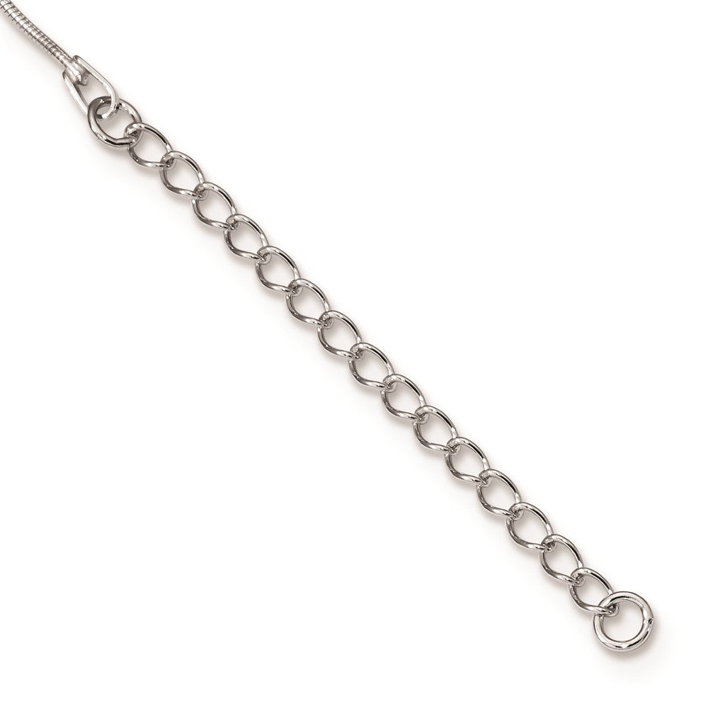 Brilliant Embers Sterling Silver Rhodium-plated 31 Stone 18 inch Micro Pav‚ CZ Starfish Necklace with 2 Inch Extender 18 Inches