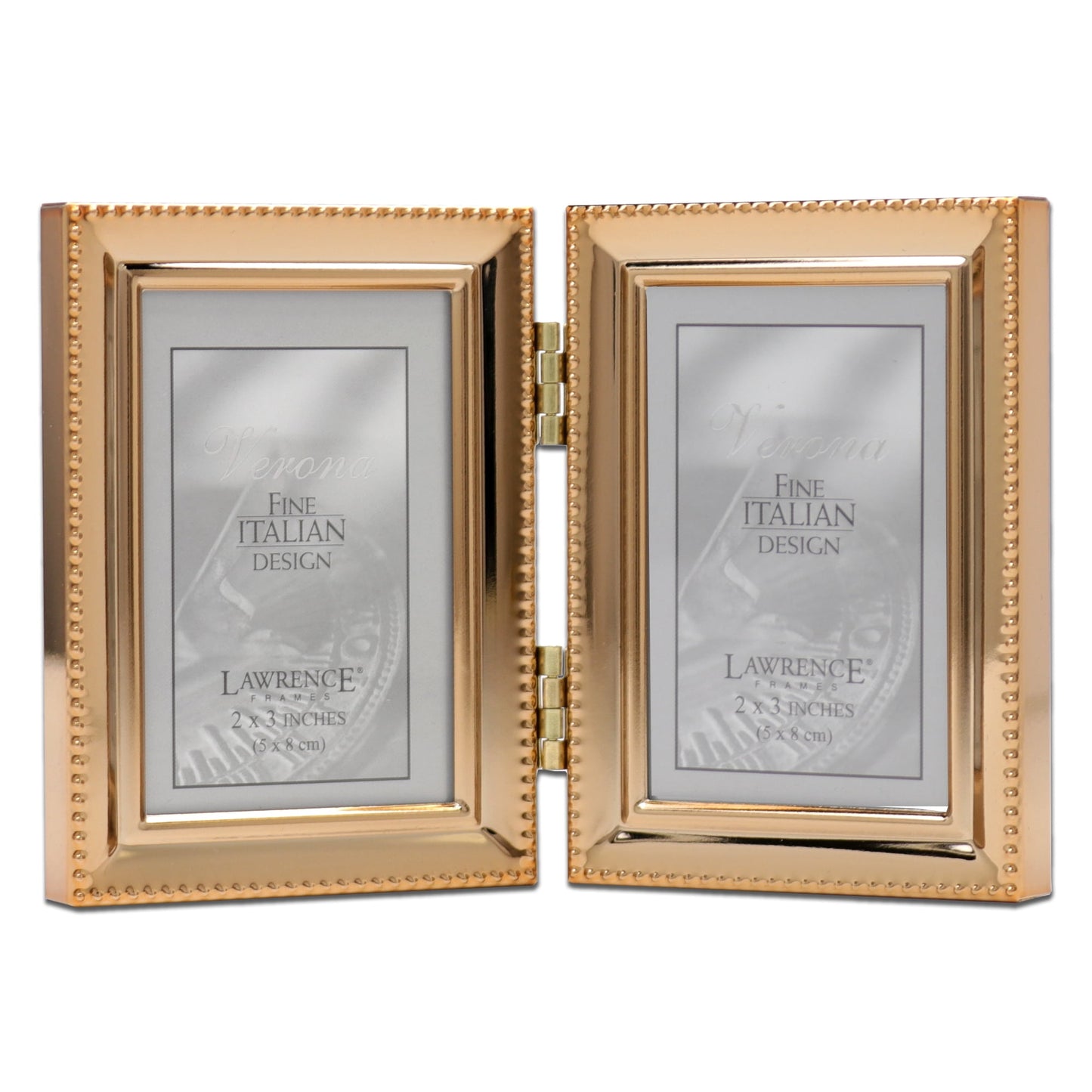 Lawrence Frames 3.66" x 5.47" Metal Picture Frame, Gold