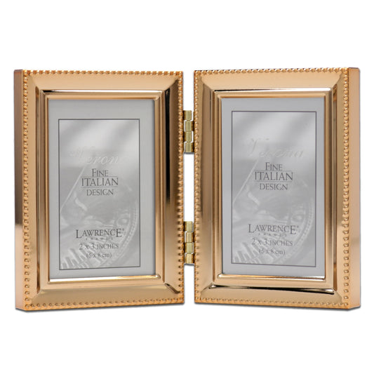 Lawrence Frames 3.66" x 5.47" Metal Picture Frame, Gold