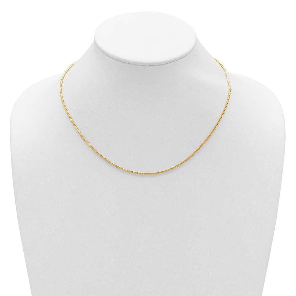 14K 1.5mmmm Franco 1in+1in Adjustable Chain