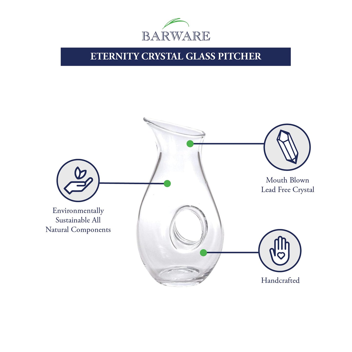 Badash Eternity Pitcher 28 OZ