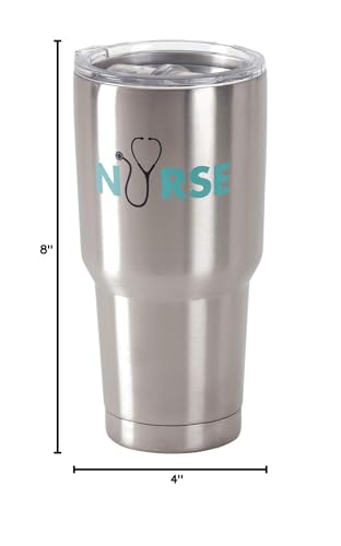 Dicksons Nurse How Much Love Put In 30 Oz Stainless Steel Travel Mug with Lid
