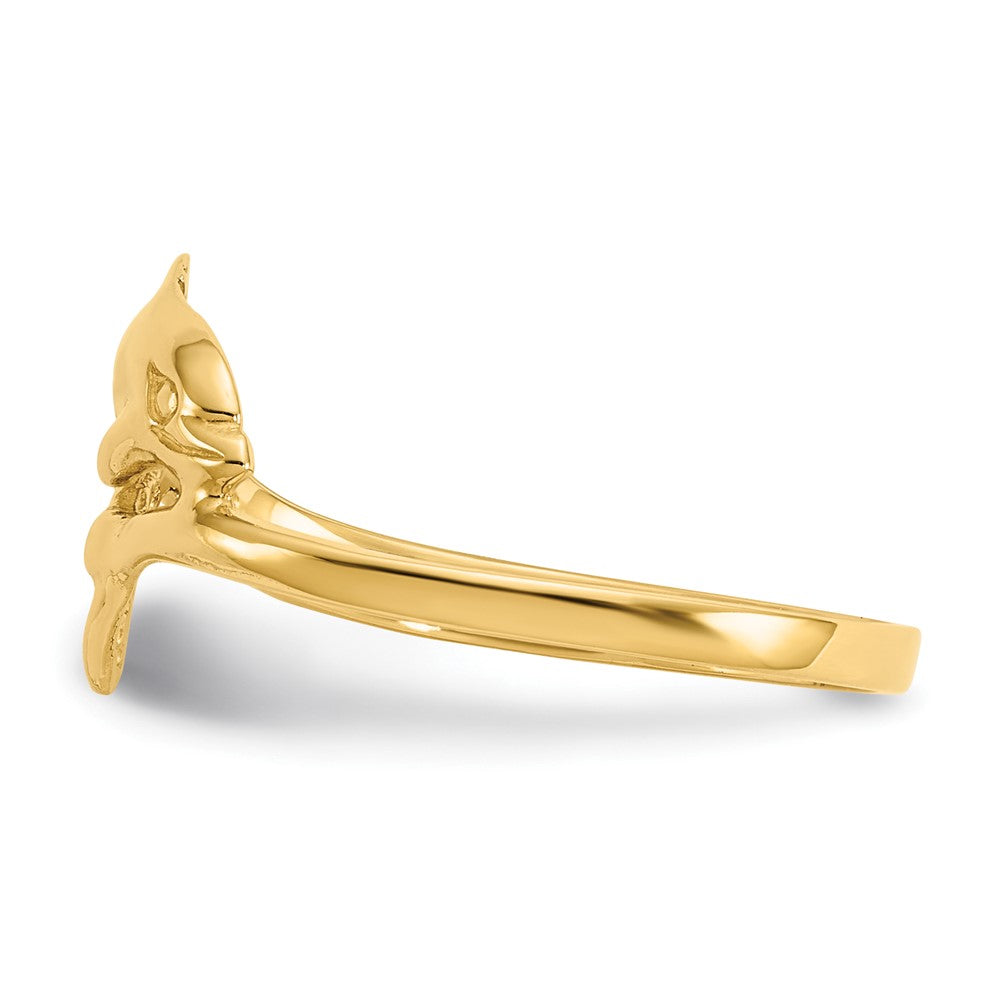 10k Yellow Gold Dolphin Ring Size 6