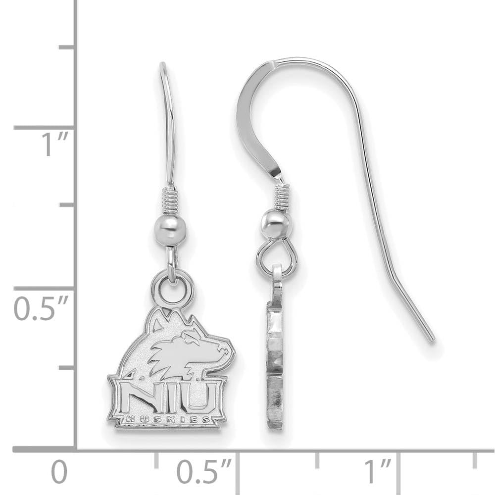 LogoArt Sterling Silver Northern Illinois University Xs Dangle Earrings Wire