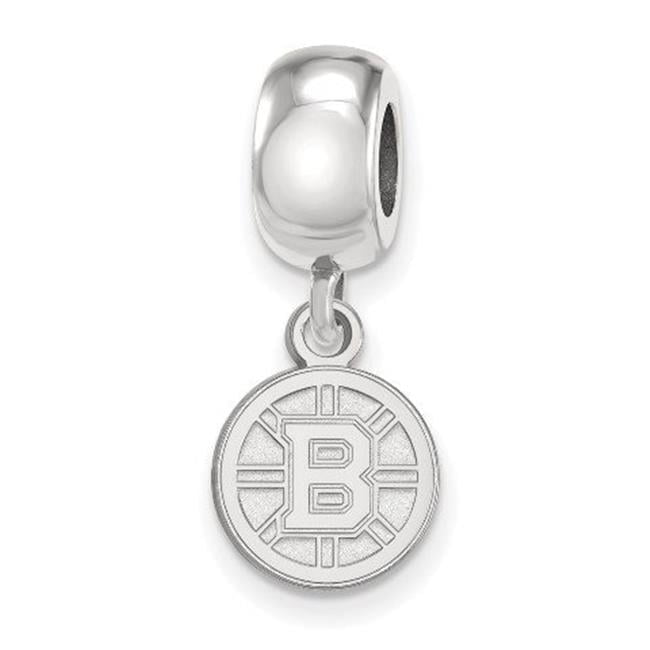 LogoArt SS030BRI Sterling Silver NHL Boston Bruins Dangle Bead Charm, Extra Small