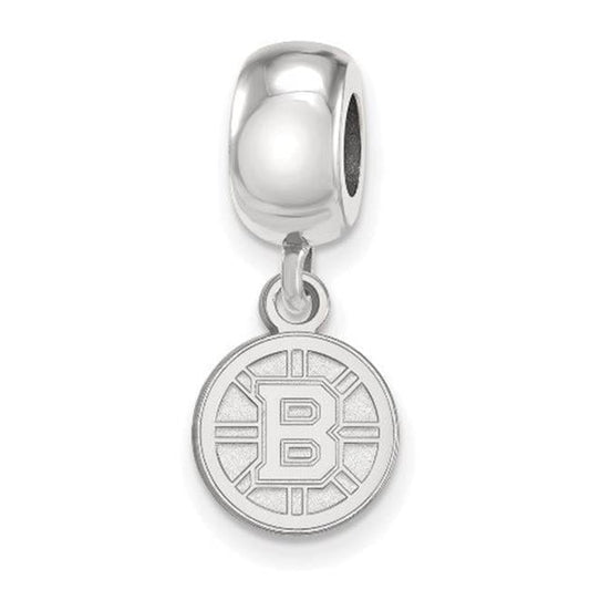 LogoArt SS030BRI Sterling Silver NHL Boston Bruins Dangle Bead Charm, Extra Small